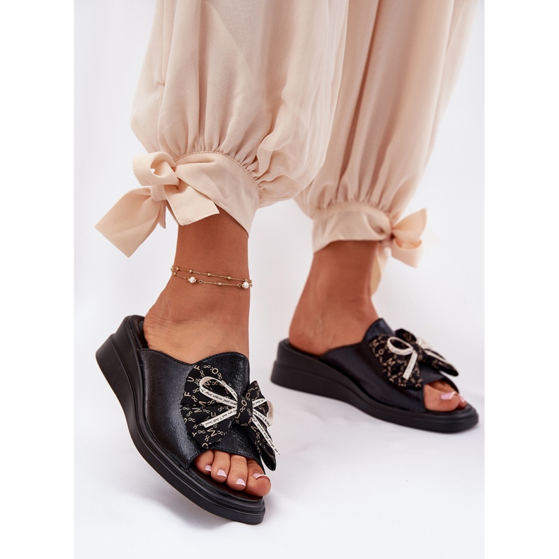 Jezzi Női ékek ék a fekete íjfekete 2