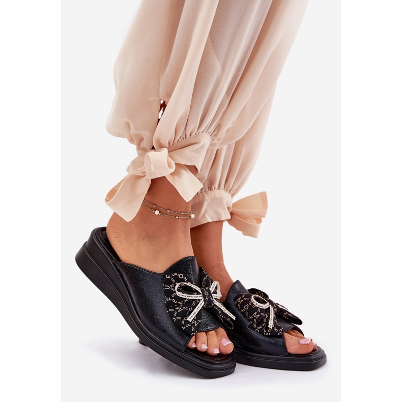 Jezzi Női ékek ék a fekete íjfekete 1