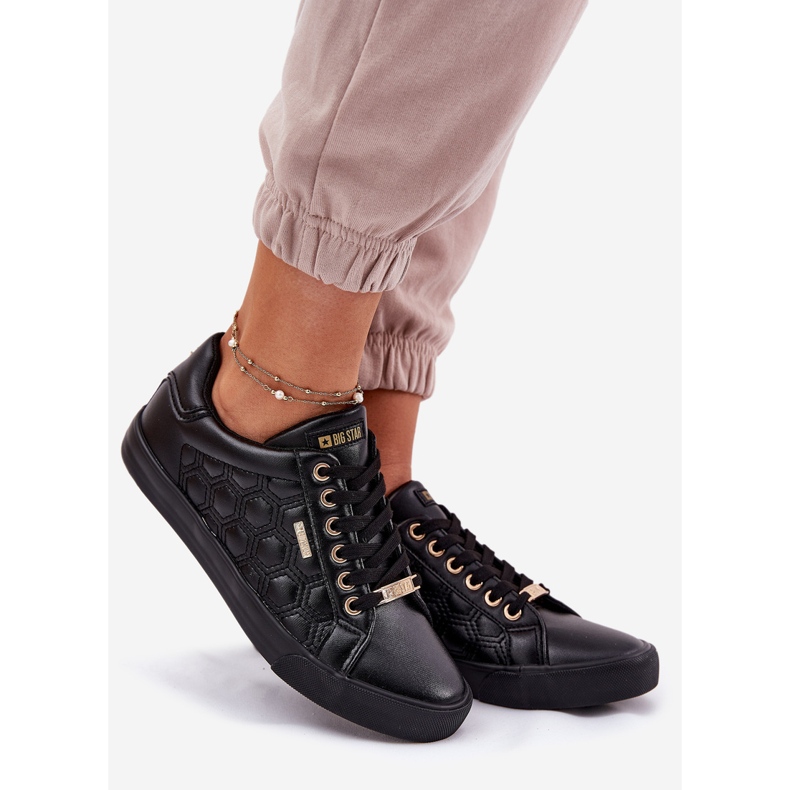 Női cipők öko bőrrel Big Star RR274323 fekete 1