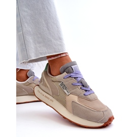 Női sportcipők a Memory Foam System Big Star platformon NN274681 bézs 3