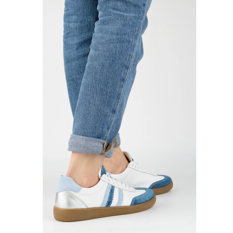 Női bőr cipők olivier n1234s2 fehér 1