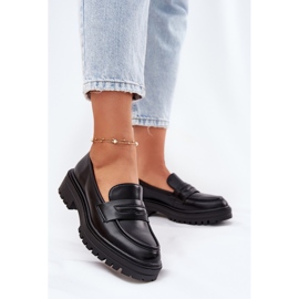 Evento Klasszikus női cipők öko bőr fekete 2