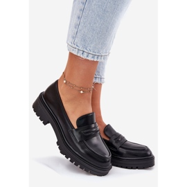 Evento Klasszikus női cipők öko bőr fekete 1