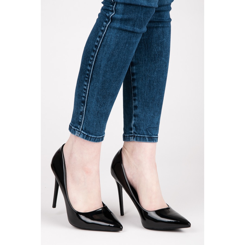 Seastar Szexi lakkozott sarok fekete 1