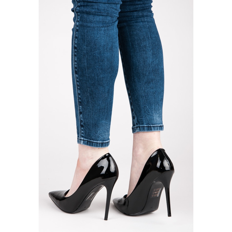 Seastar Szexi lakkozott sarok fekete 2