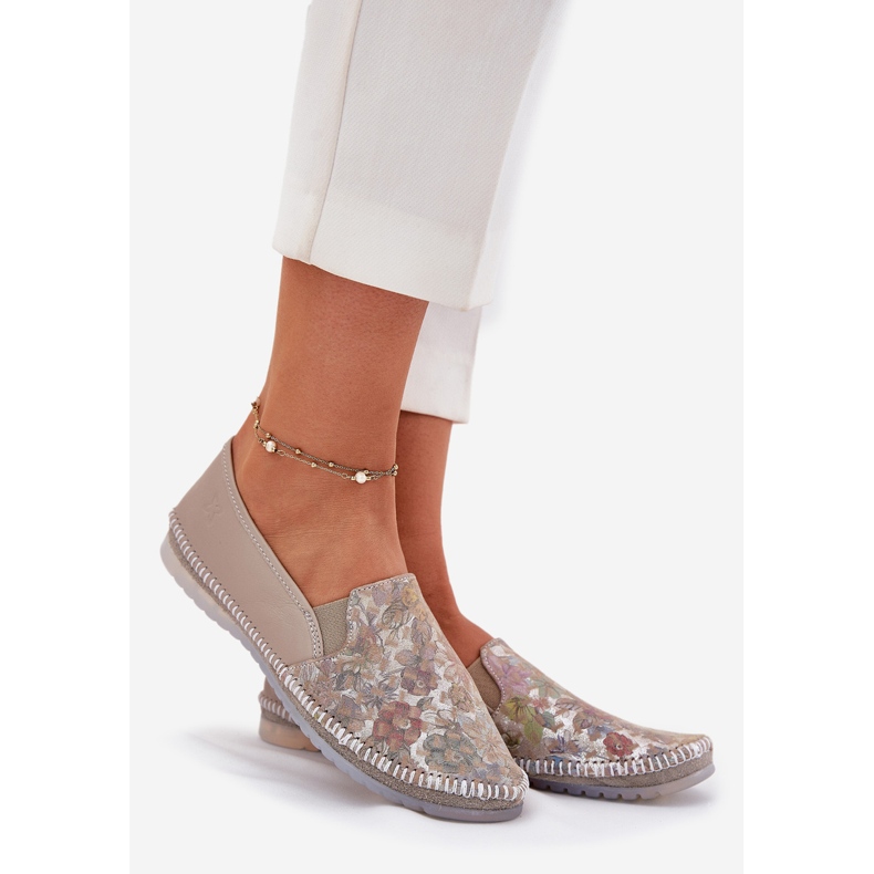 Mintás bőr ballerinas maciejka t3512-73 bézs 1 Mintás bőr ballerinas maciejka t3512-73 bézs 1