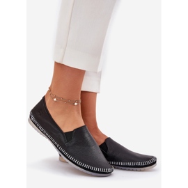 Maciejka bőr balerinák t3512-71 fekete 1