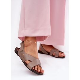 Wevie Sandals Zazoo 40141 sötét bézs 2