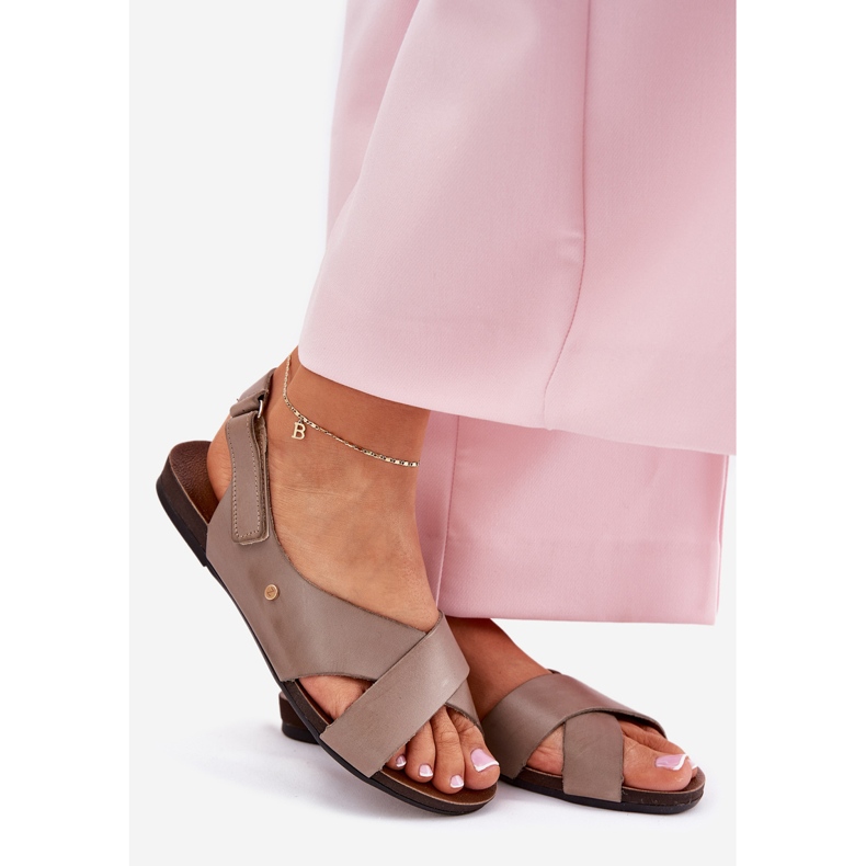 Wevie Sandals Zazoo 40141 sötét bézs 1