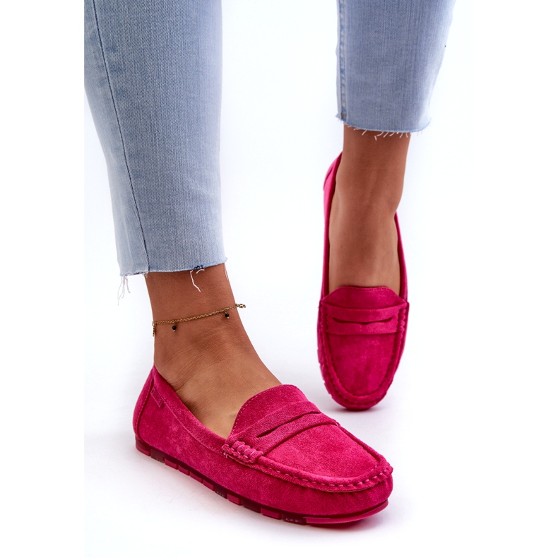 Női Eco Suede mokaszin Big Star NN274934 Memory Foam System fukszia rózsaszín 2 Női Eco Suede mokaszin Big Star NN274934 Memory Foam System fukszia rózsaszín 2