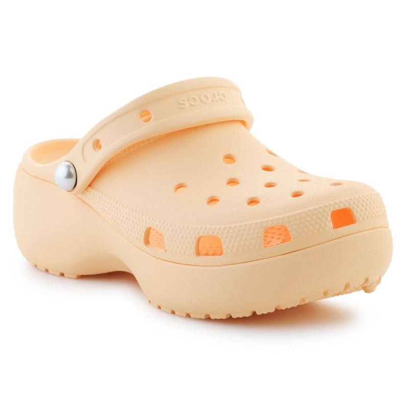 CROCS Classic Platforms Pearl Clog 211231-78Z narancssárga 1