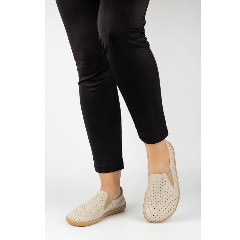 Olivier A nők mezítláb minimalista nyílt munkája csúszós 1308pol bézs 2