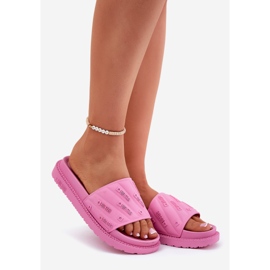 Női papucs a platformon Big Star RR274A541 rózsaszín 1