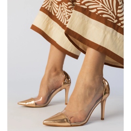 Klasszikus pezsgőszivattyúk átlátszó felsővel aranysárga 1