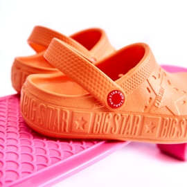 Gyerek könnyű flip flopok Big Star II375008 Orange narancssárga 4