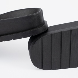 Seastar Fekete és barna flip-flop dekorációval 1