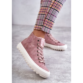 Big Star Női nagy csillag cipők magas szigetelt rózsaszín EE274113 3