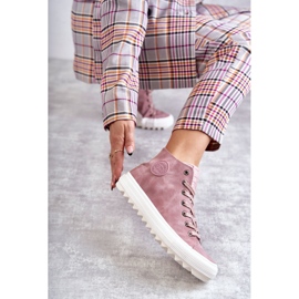 Big Star Női nagy csillag cipők magas szigetelt rózsaszín EE274113 1