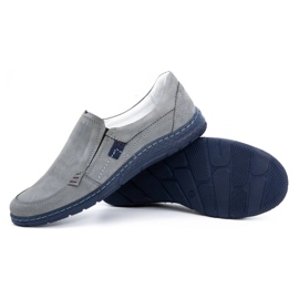 Olivier Szürke Férfi bőrcipők 943MA 3 Olivier Szürke Férfi bőrcipők 943MA 3