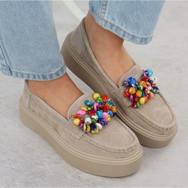 Bőrös -saferek a peronon, bézs bézs filippo dp6765 6 Bőrös -saferek a peronon, bézs bézs filippo dp6765 6