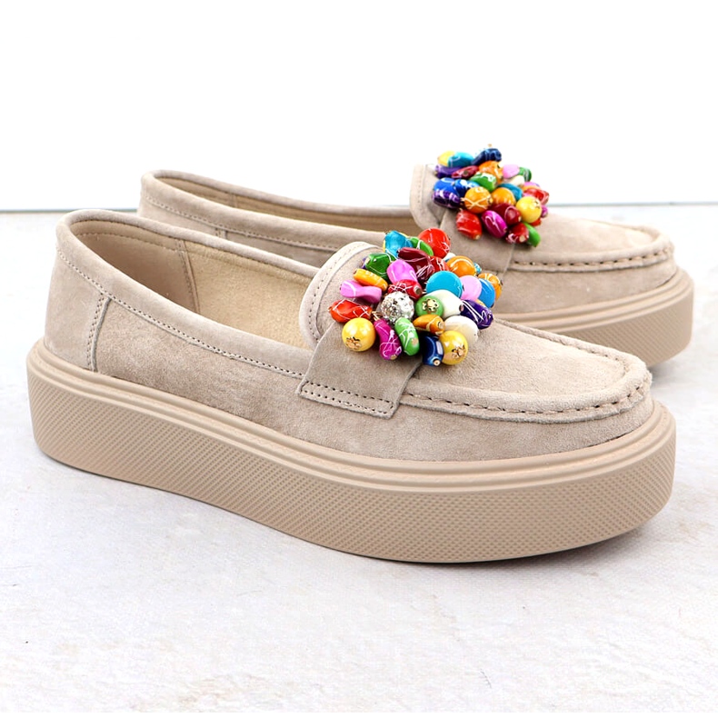 Bőrös -saferek a peronon, bézs bézs filippo dp6765 3 Bőrös -saferek a peronon, bézs bézs filippo dp6765 3