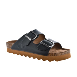 Big Star Női papucs nagy csillag LL274477 fekete 2