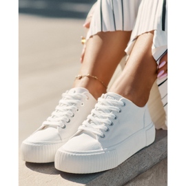 Big Star Női anyagi cipők nagy csillag rr274405 fehér 2