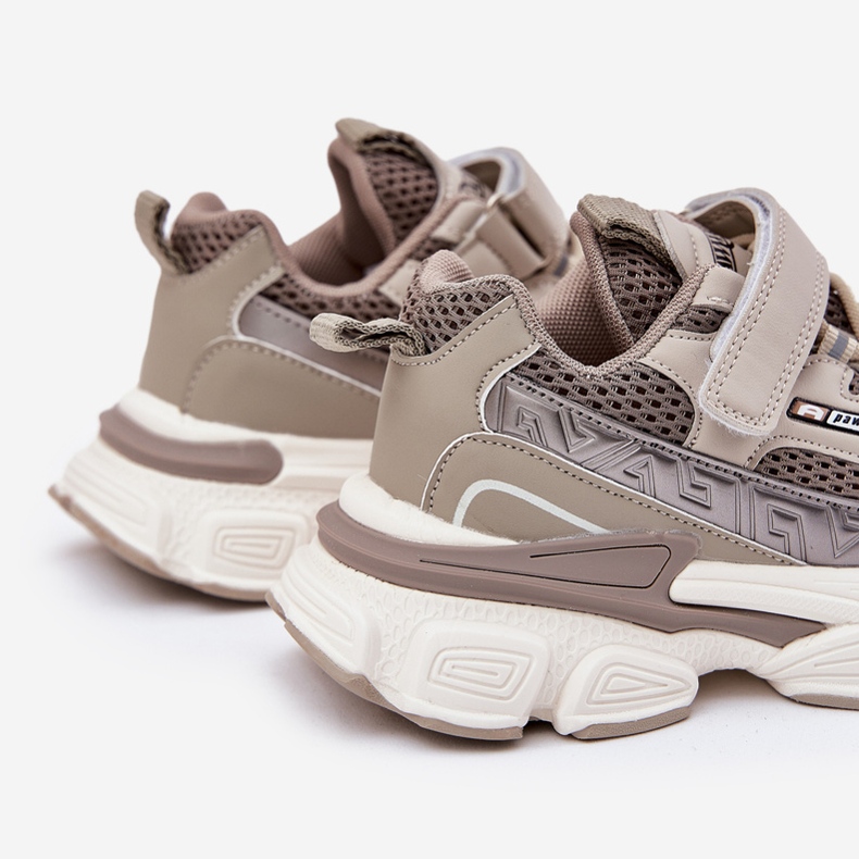 Cipők sportcipő khaki tépőzárat bézs 2