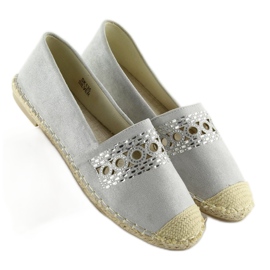 Szürke női espadrillák SK135 Ezüst 1