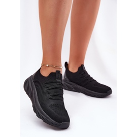 Slocked könnyű női sportcipő Big Star RR274A132 Hi-Polish System Black System fekete 2