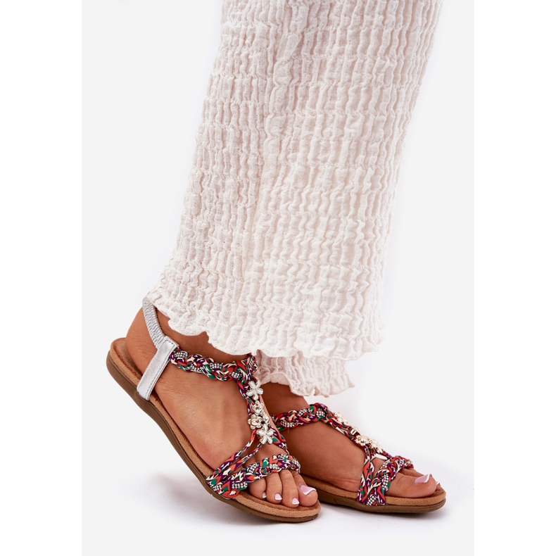 Lapos női szandál fonott csíkokkal és csapokkal Artiker 54C1322 Multikolor sokszínű 1