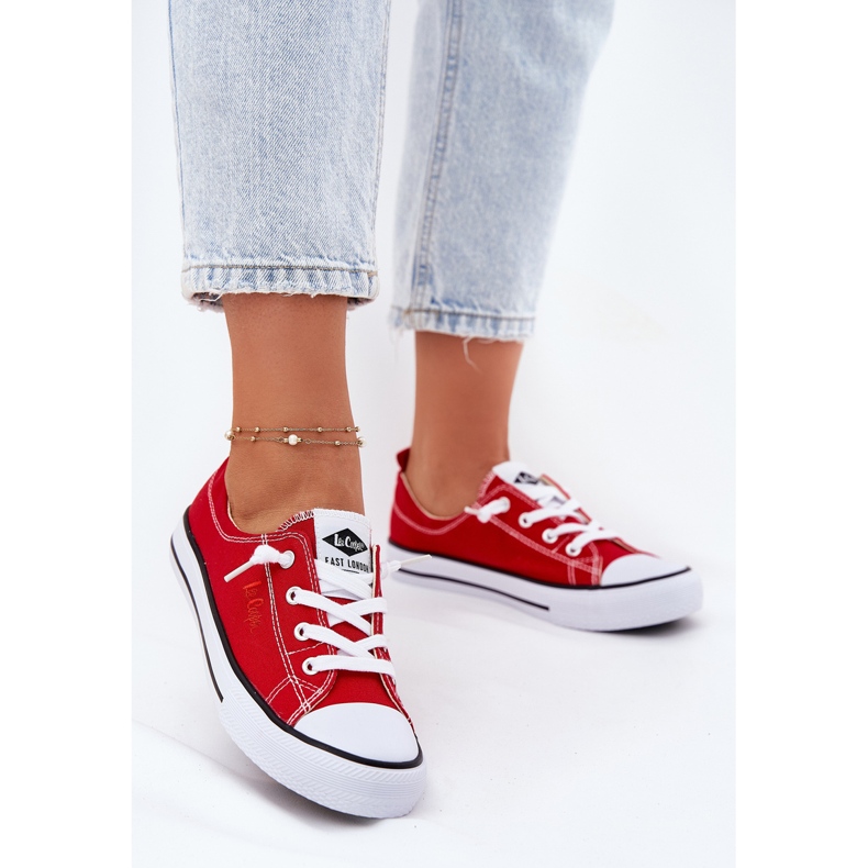 Anyag női cipők Lee Cooper LCW-25-02-3298L RED piros 2
