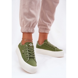 Női cipők a platformon Lee Cooper LCW-25-31-3449L Green zöld 2
