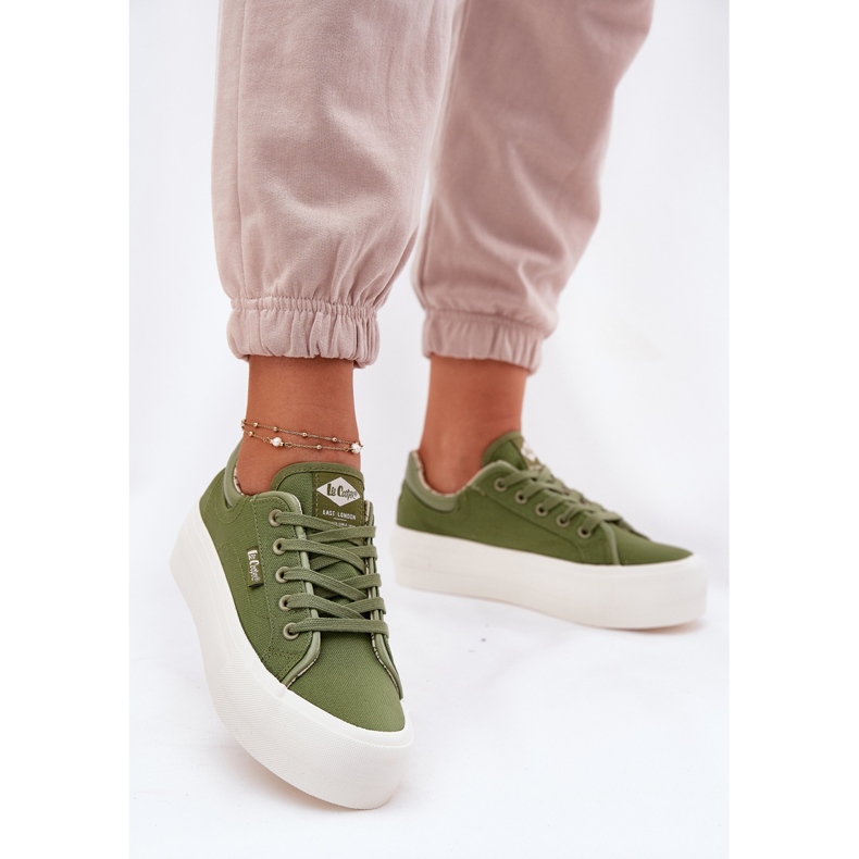 Női cipők a platformon Lee Cooper LCW-25-31-3449L Green zöld 2