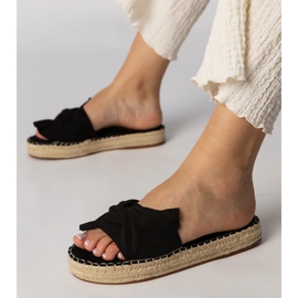 Fekete espadrilles íj 1