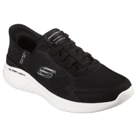 Skechers Slip-inss Bounder 2.0 cipő. Kialakult 232459-BKW fekete 1