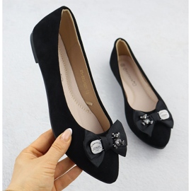 Női balerinák íj fekete potocki bb23310 1