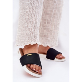 Big Star Női papucs nagy csillag RR274A108 fekete 2