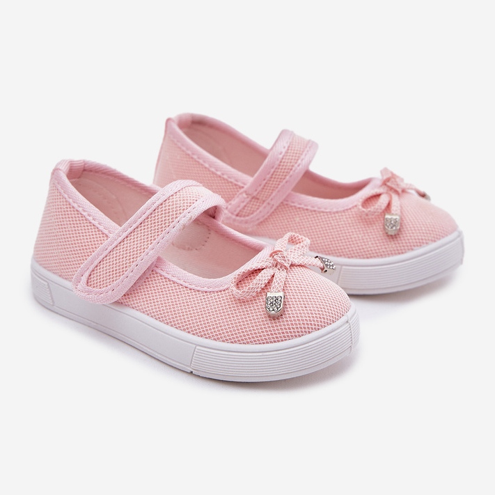 Gyerek balerinák rózsaszínű íjjal 1