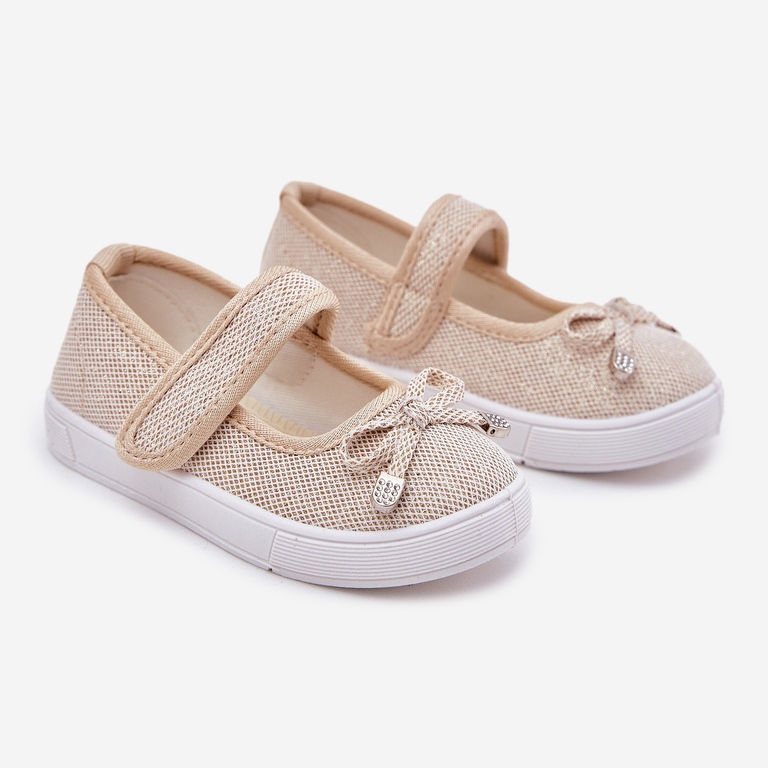 Gyerek balerinák arany íjjal aranysárga 1