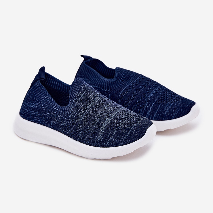 Gyerek behelyezett sötétkék sportcipő 1