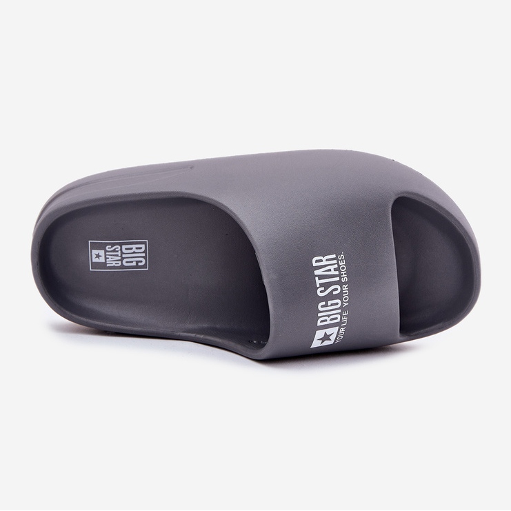 Big Star Férfi hab papucs az RR174a013 szürke logóval ellátott nagy csillaggal 1