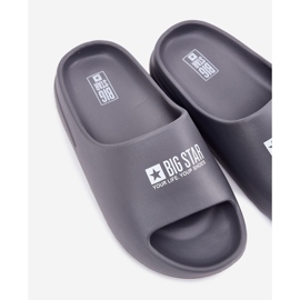 Big Star Férfi hab papucs az RR174a013 szürke logóval ellátott nagy csillaggal 2