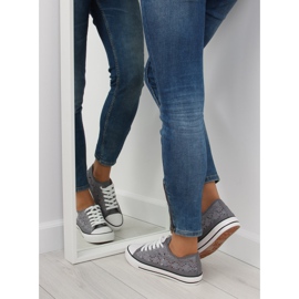 Szürke csipke női tornacipő NB89P szürke 1