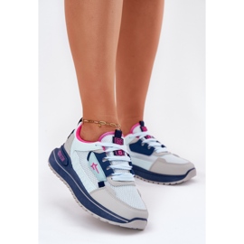 Női sportcipő a platformon Big Star RR274A225 Hi-Polish Blue System kék 2