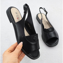 S.Barski Női szandál Czarne S. Barski Kv51-021 fekete 1