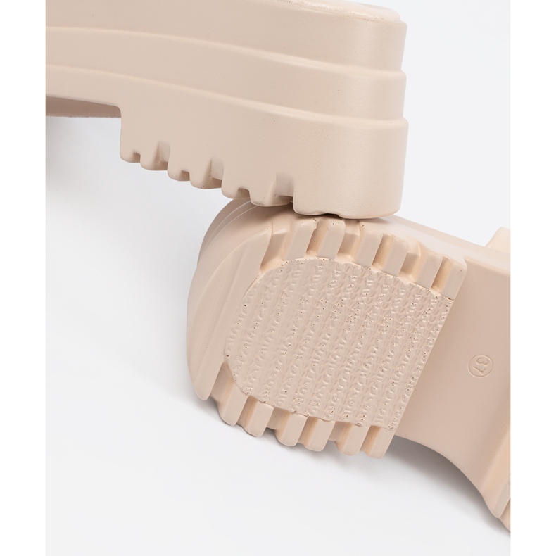 Seastar Papucs a könnyű bézs platformon 1