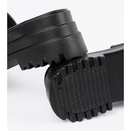 Seastar Fekete platform papucs 1