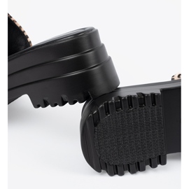 Seastar Papucs egy leopárd platformon barna 1