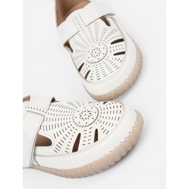 Seastar Női nyitott cipő tépőzárral fehér 1